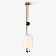 Qir Traditional Elegance Glass Pendant Light-Neutral Decor