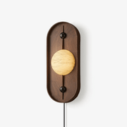 Lyvaran Oval Alabaster Wood Wall Light-Neutral Decor