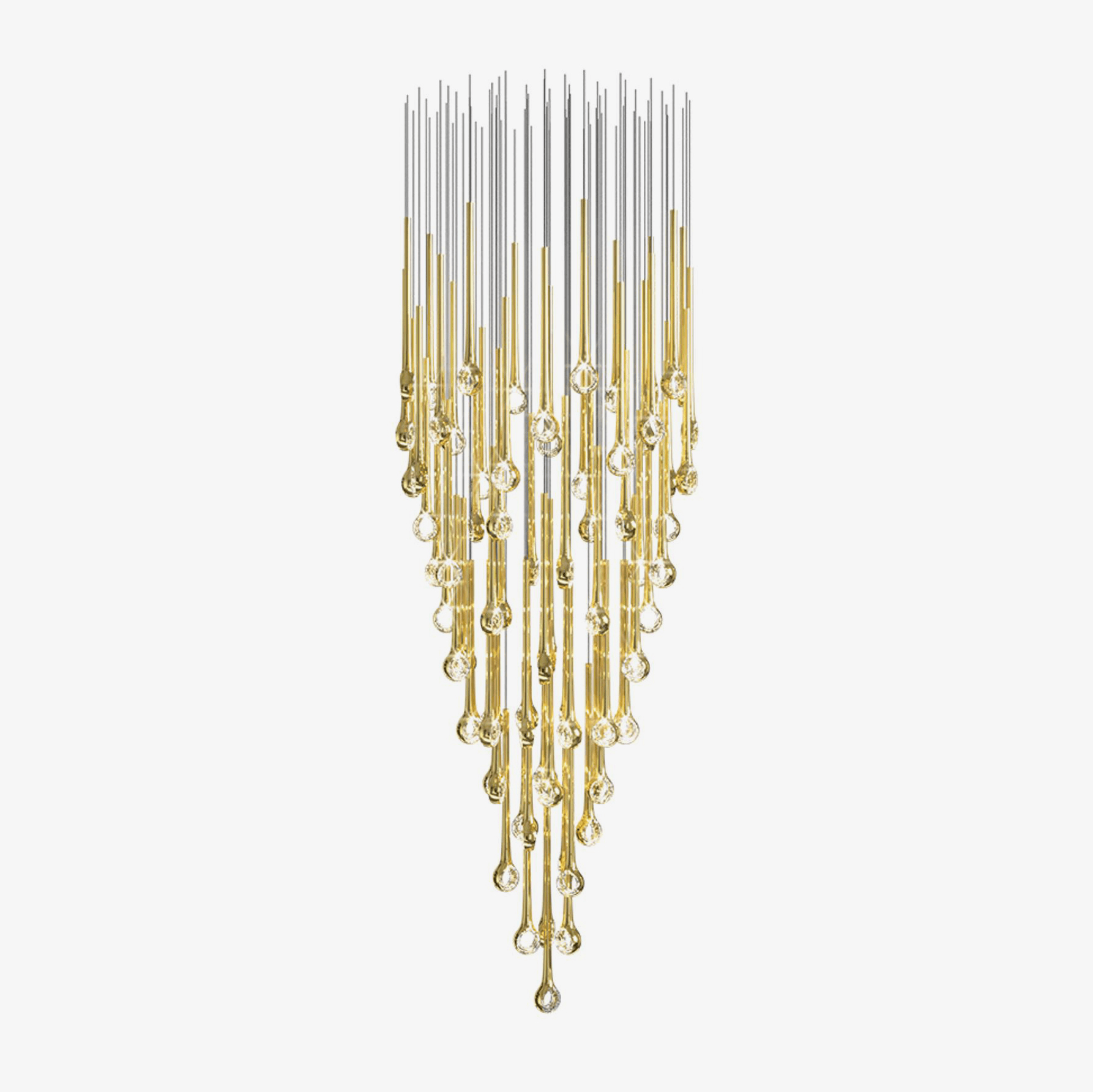 Cicarir Gradient Gold Glass Chandelier-Neutral Decor