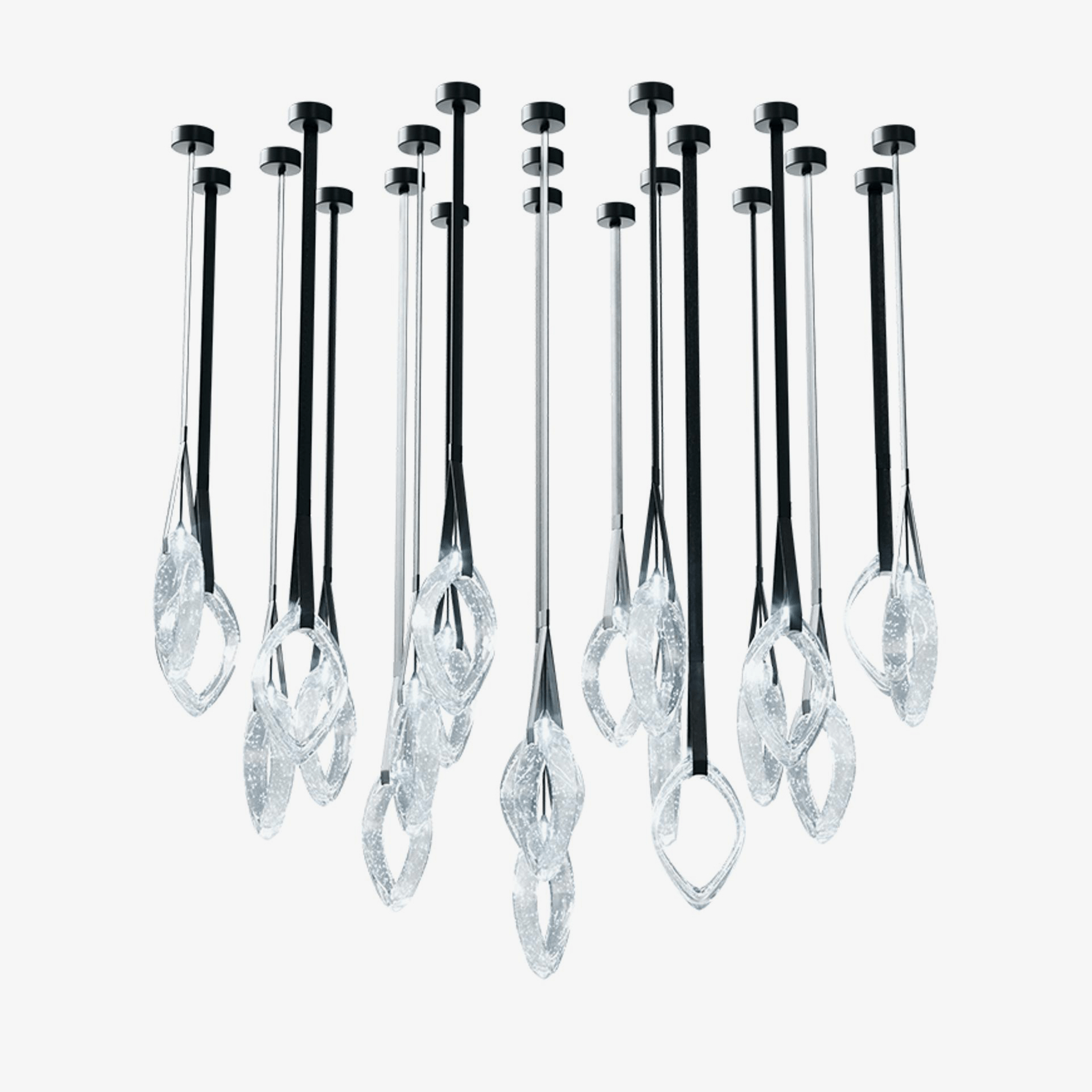 Ivvyne Modern Glass Chandelier-Neutral Decor
