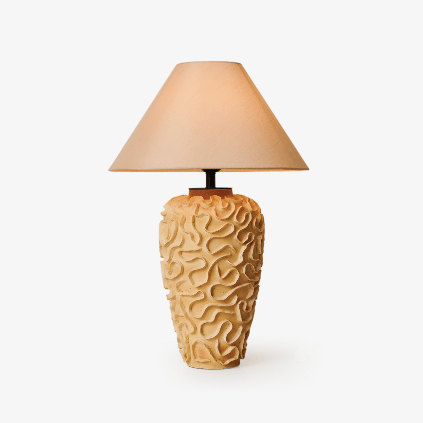 Isaac Vintage Ceramics Table Lamp-Neutral Decor