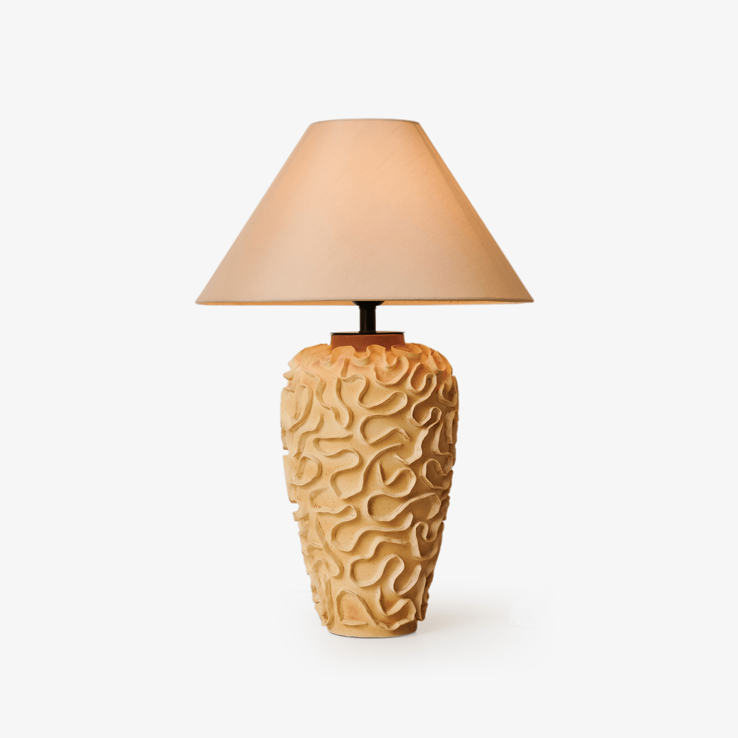 Isaac Vintage Ceramics Table Lamp-Neutral Decor