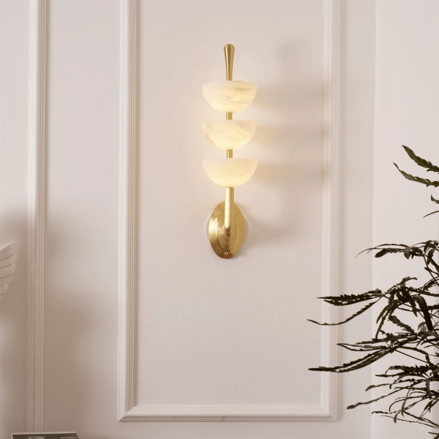 Ulmiraris Alabaster Wall Light-Neutral Decor