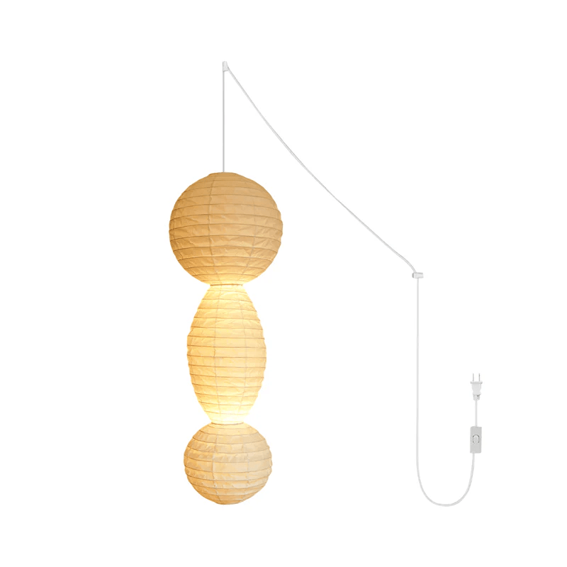 Dov Minimalist Paper Pendant Lamp-Neutral Decor