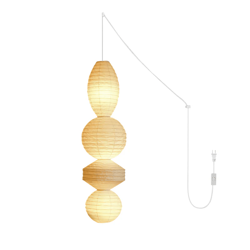 Dov Minimalist Paper Pendant Lamp-Neutral Decor