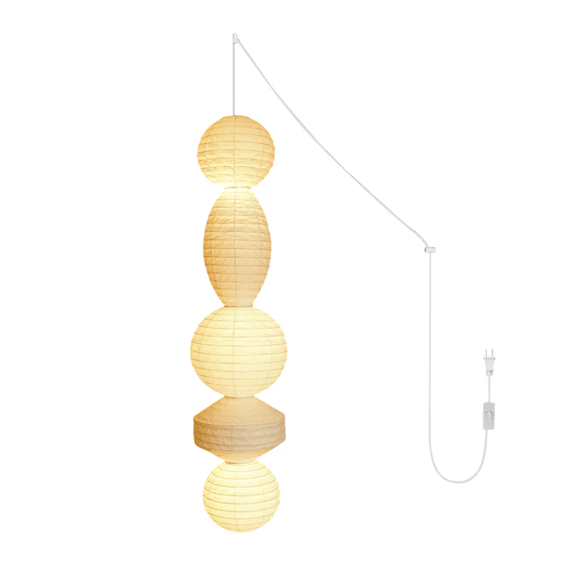 Dov Minimalist Paper Pendant Lamp-Neutral Decor