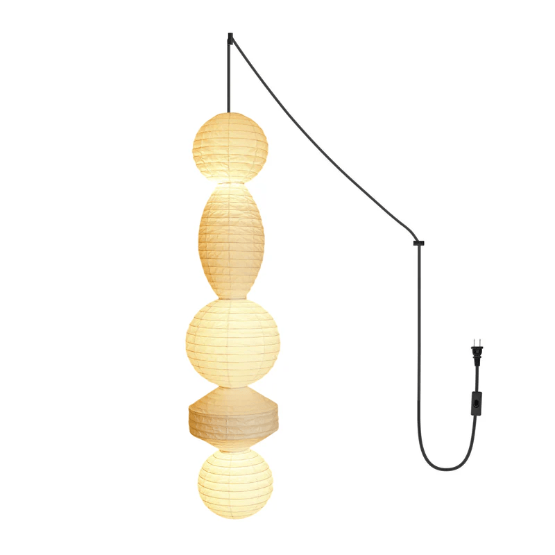 Dov Minimalist Paper Pendant Lamp-Neutral Decor