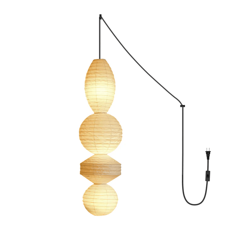 Dov Minimalist Paper Pendant Lamp-Neutral Decor