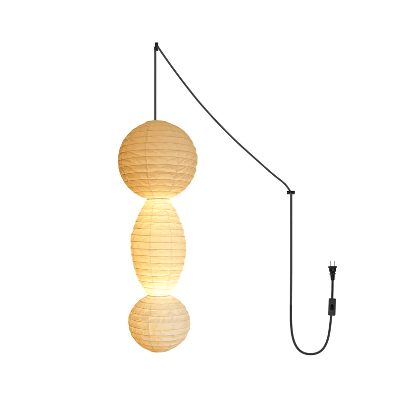 Dov Minimalist Paper Pendant Lamp-Neutral Decor