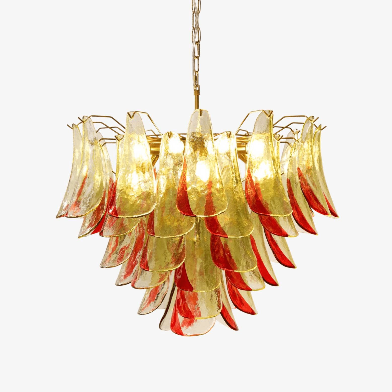Aurora Chandelier Murano Glass Petal Elegant-Neutral Decor