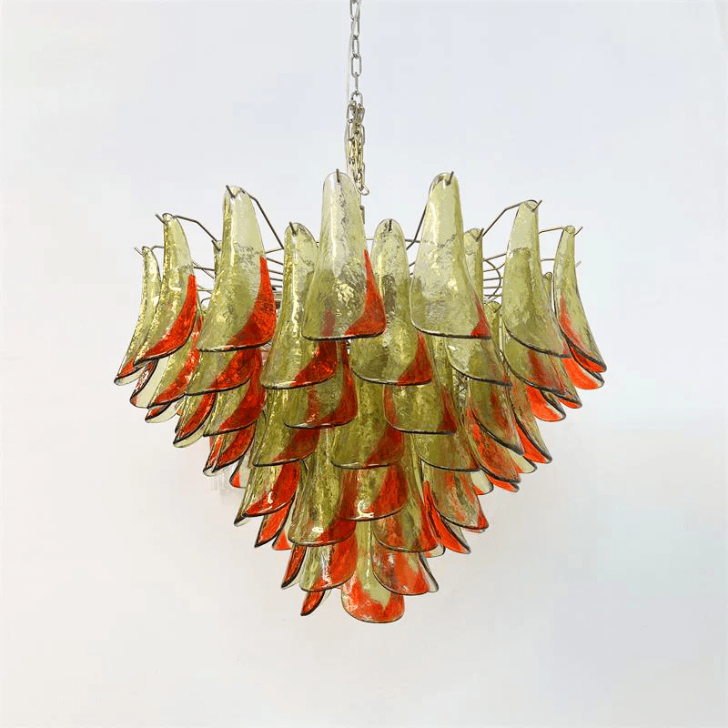 Aurora Chandelier Murano Glass Petal Elegant-Neutral Decor
