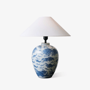 Tel Fabric Traditional Table Lamp-Neutral Decor