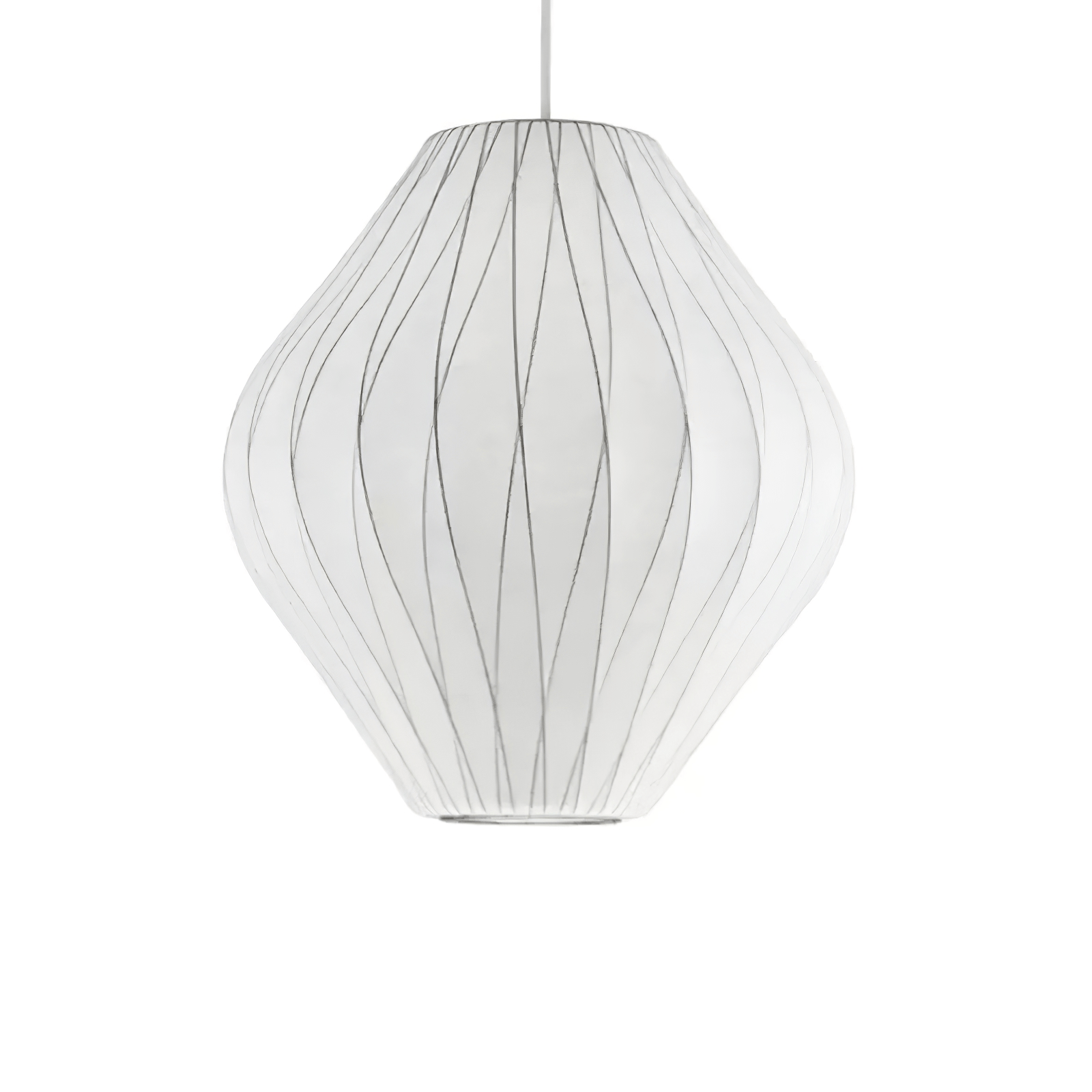Nebula Bubble Mulberry Silk Pendant Lamp-Neutral Decor