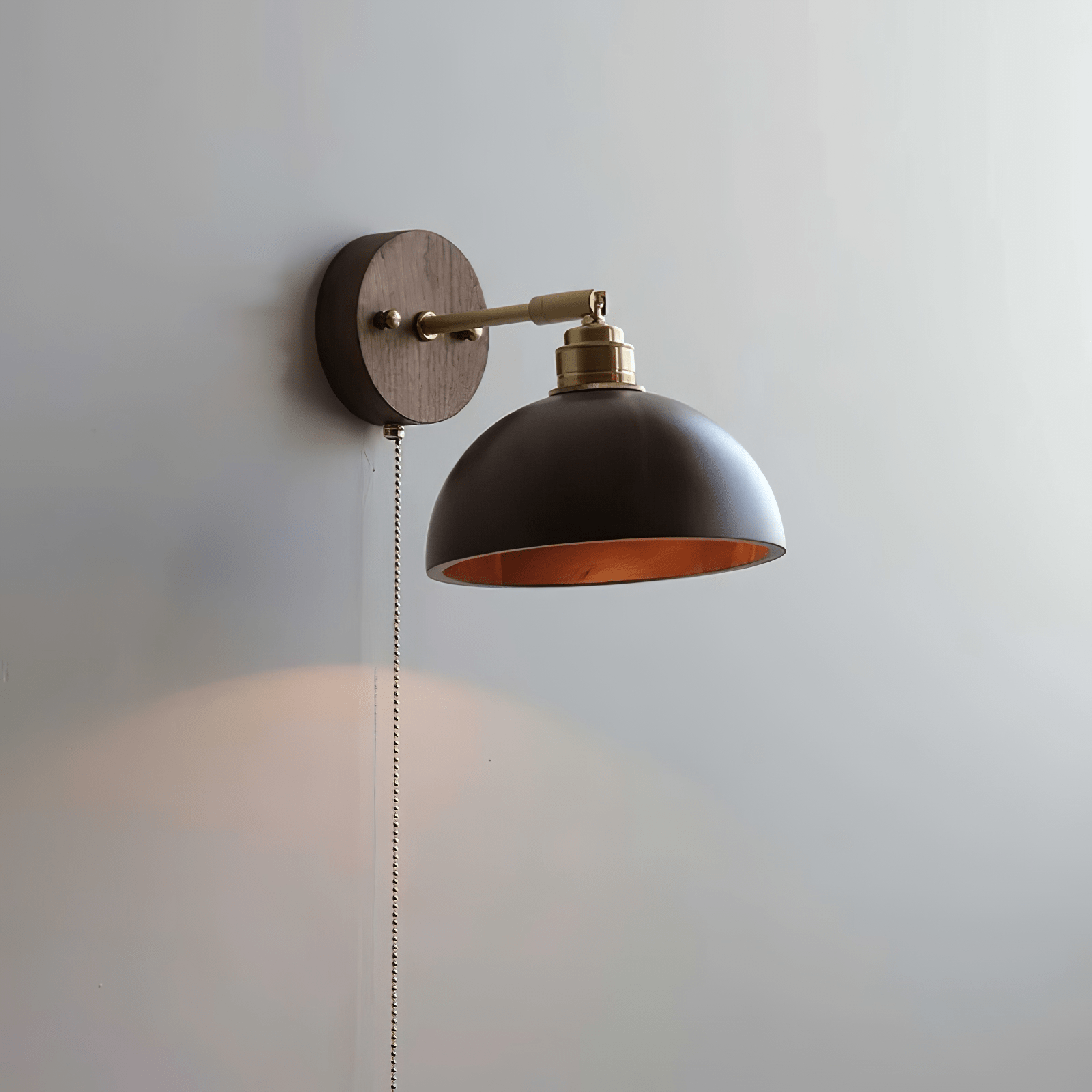Arsole Traditional Elegance Pull Brass Wall Lamp-Neutral Decor