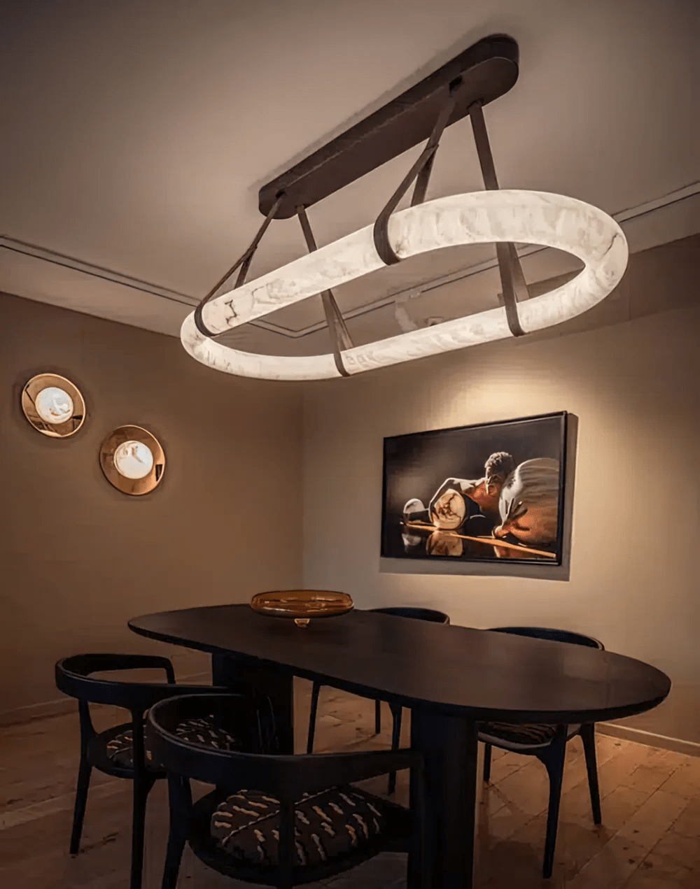 Nerina Alabaster Pendant Light-Neutral Decor