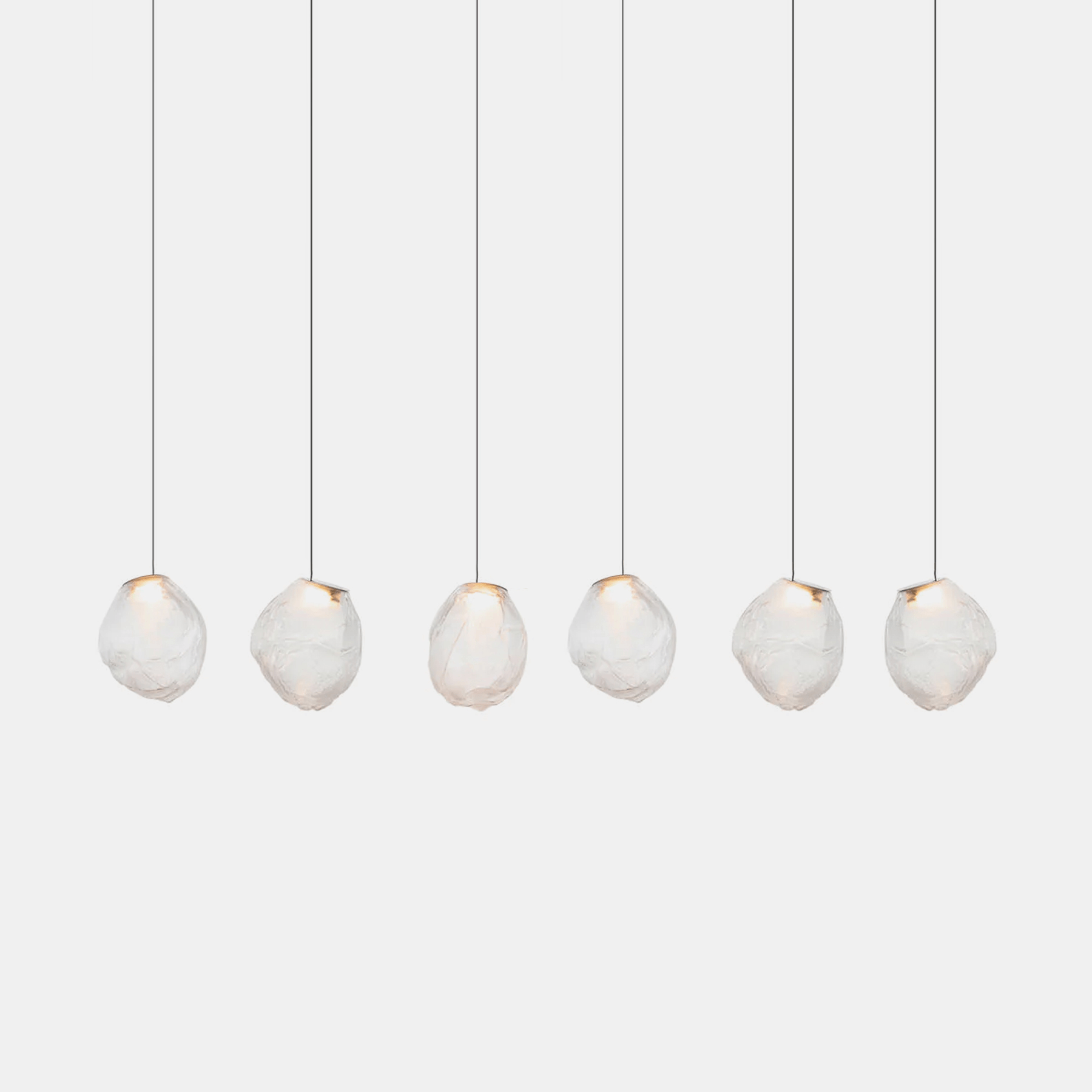 Liquid Glass Stone Pendant Light-Neutral Decor
