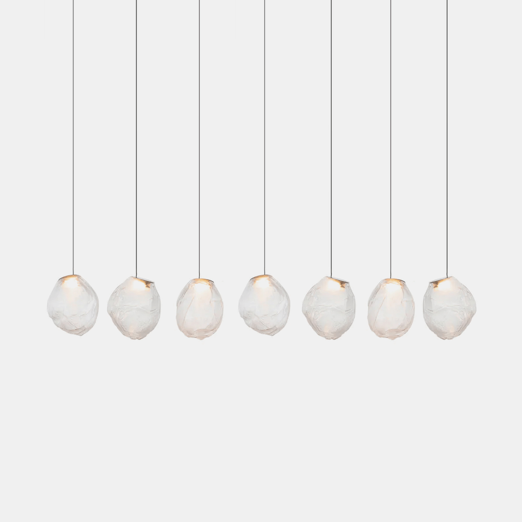 Liquid Glass Stone Pendant Light-Neutral Decor