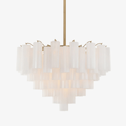 Bop Chandelier Virella Murano Glass Tube Luxury-Neutral Decor