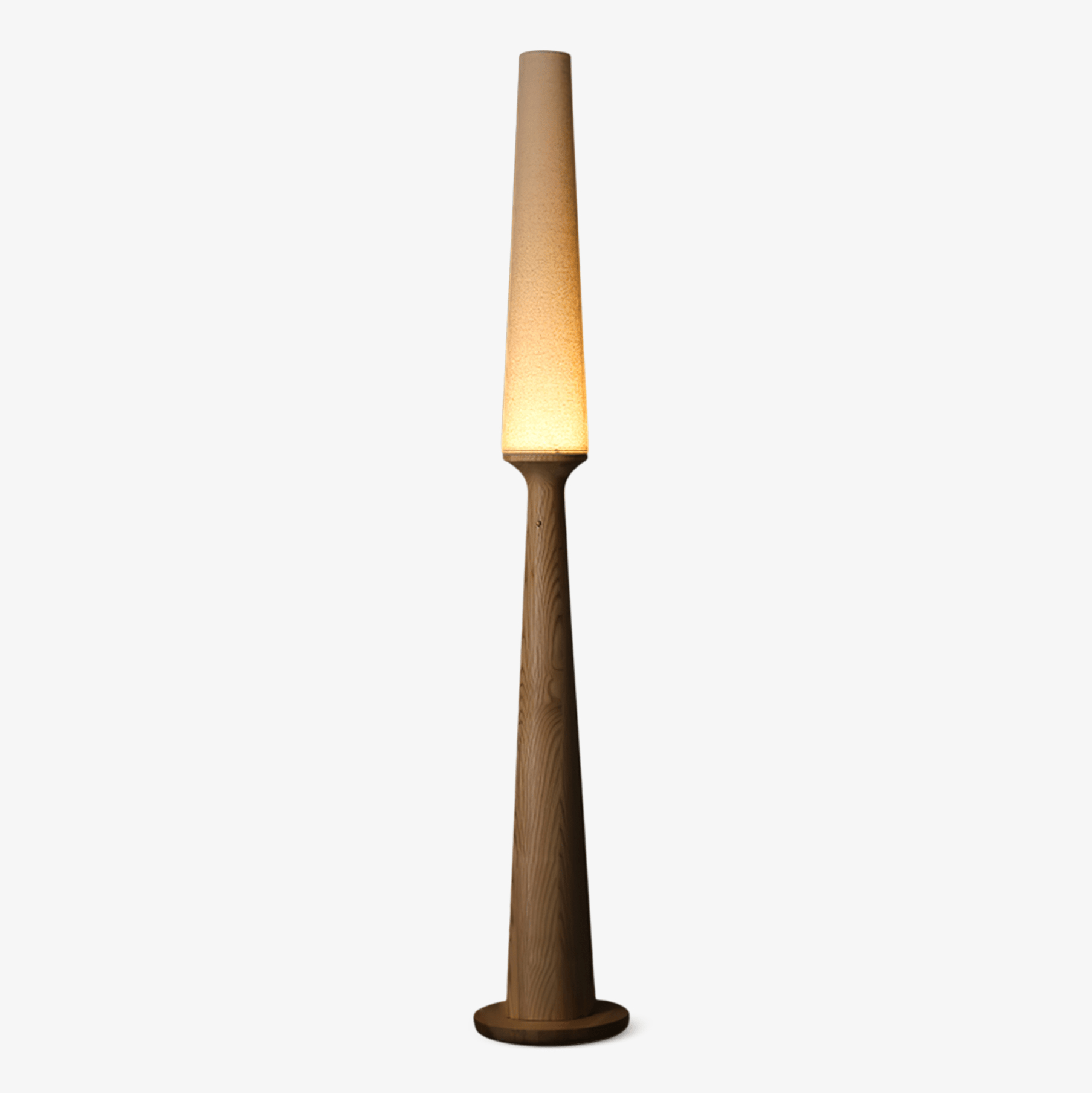 Vetheora Tapered Wood Floor Lamp-Neutral Decor
