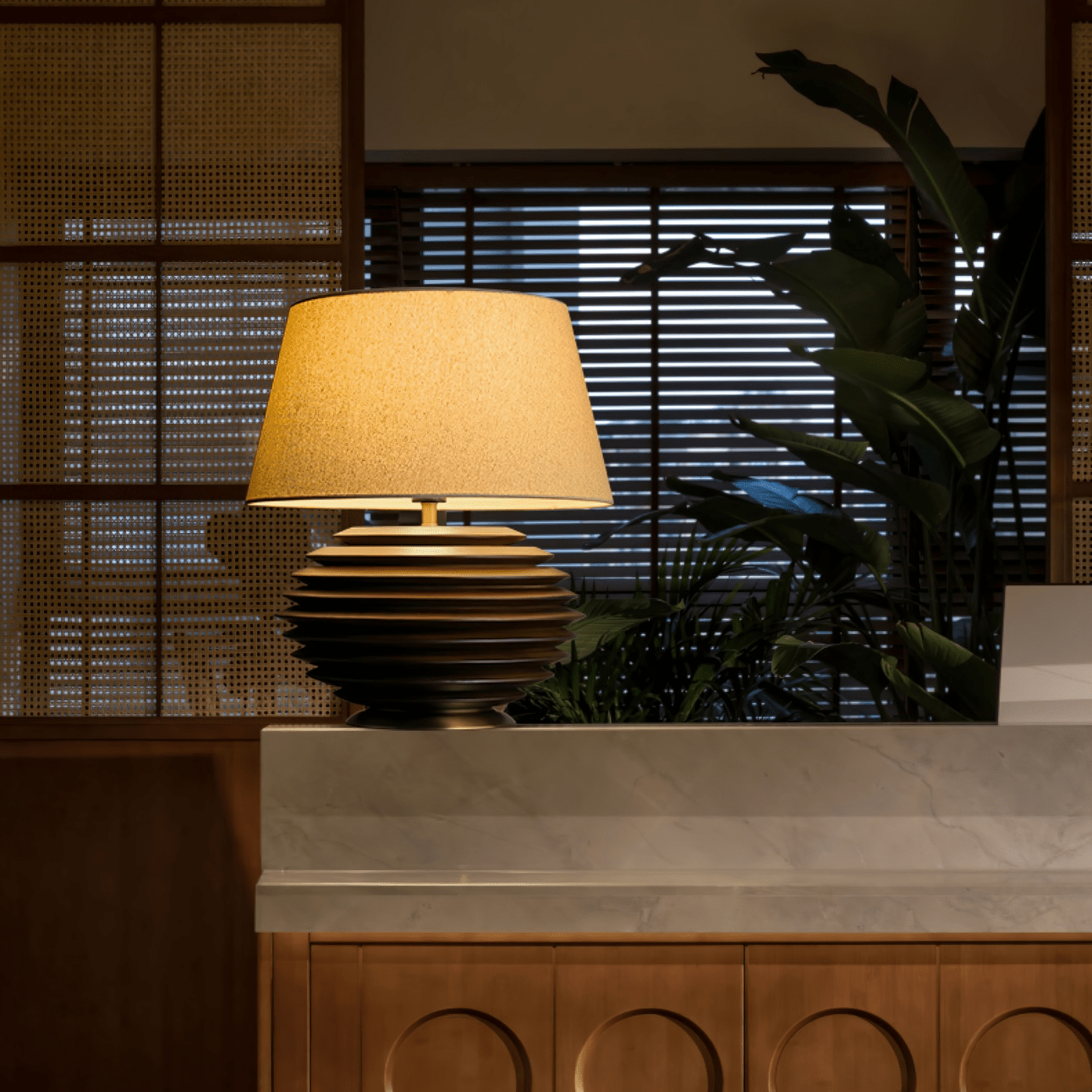 Abby Modern Table Lamp-Neutral Decor