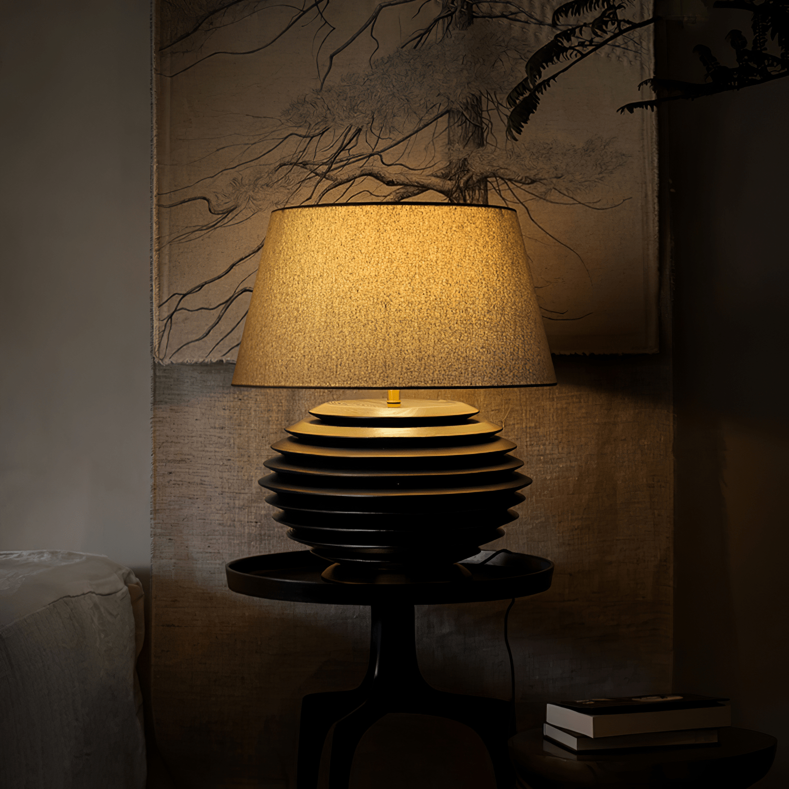 Abby Modern Table Lamp-Neutral Decor