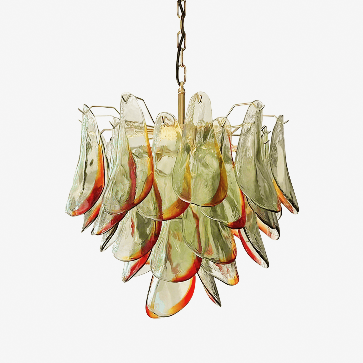 Aurora Chandelier Murano Glass Petal Elegant-Neutral Decor