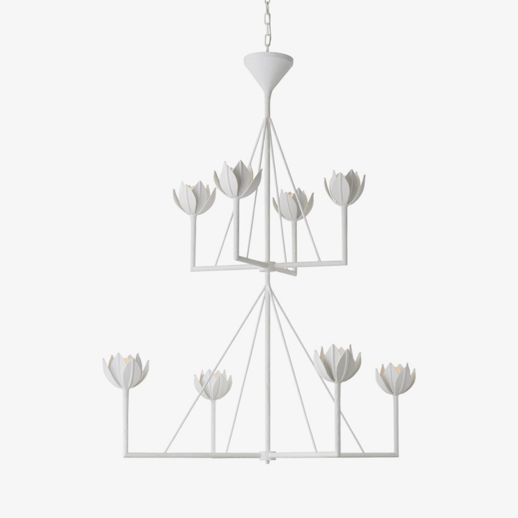 Ulmaris Floral Chandelier-Neutral Decor
