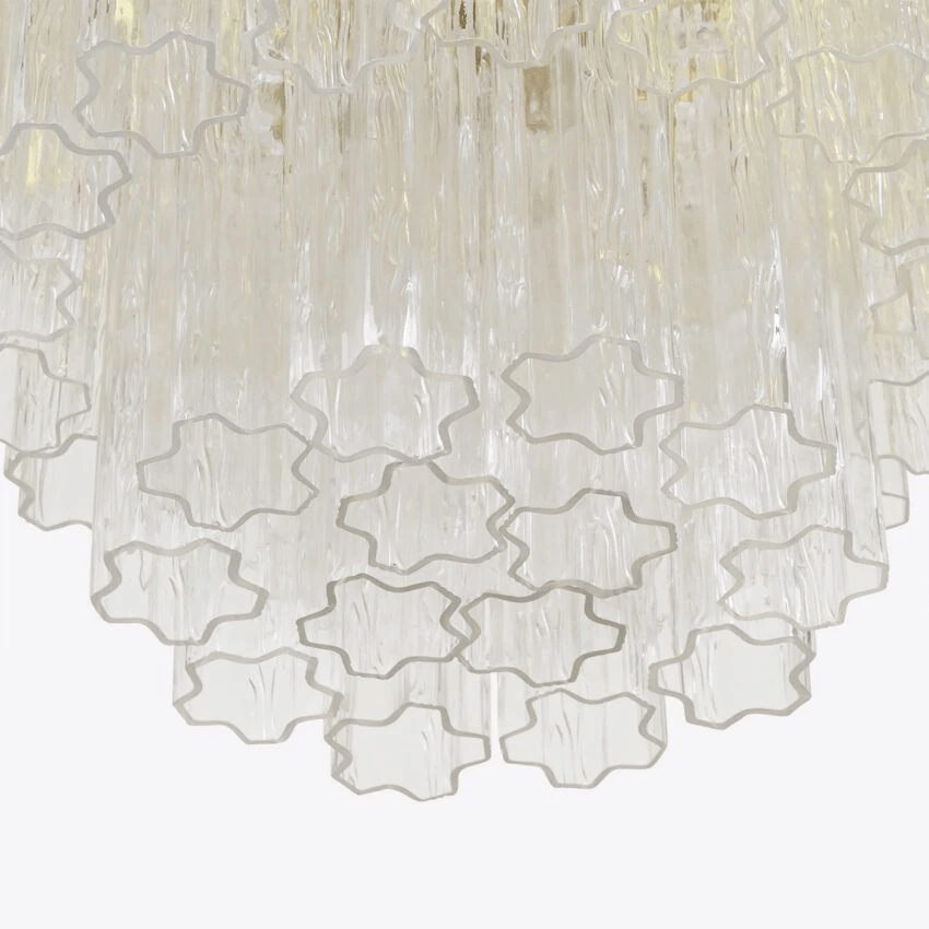Aelox Chandelier Small Treviso Murano Glass Tube-Neutral Decor