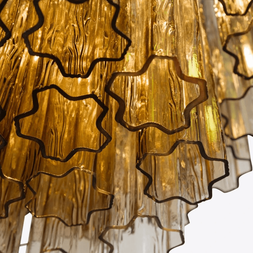 Aelox Chandelier Small Treviso Murano Glass Tube-Neutral Decor