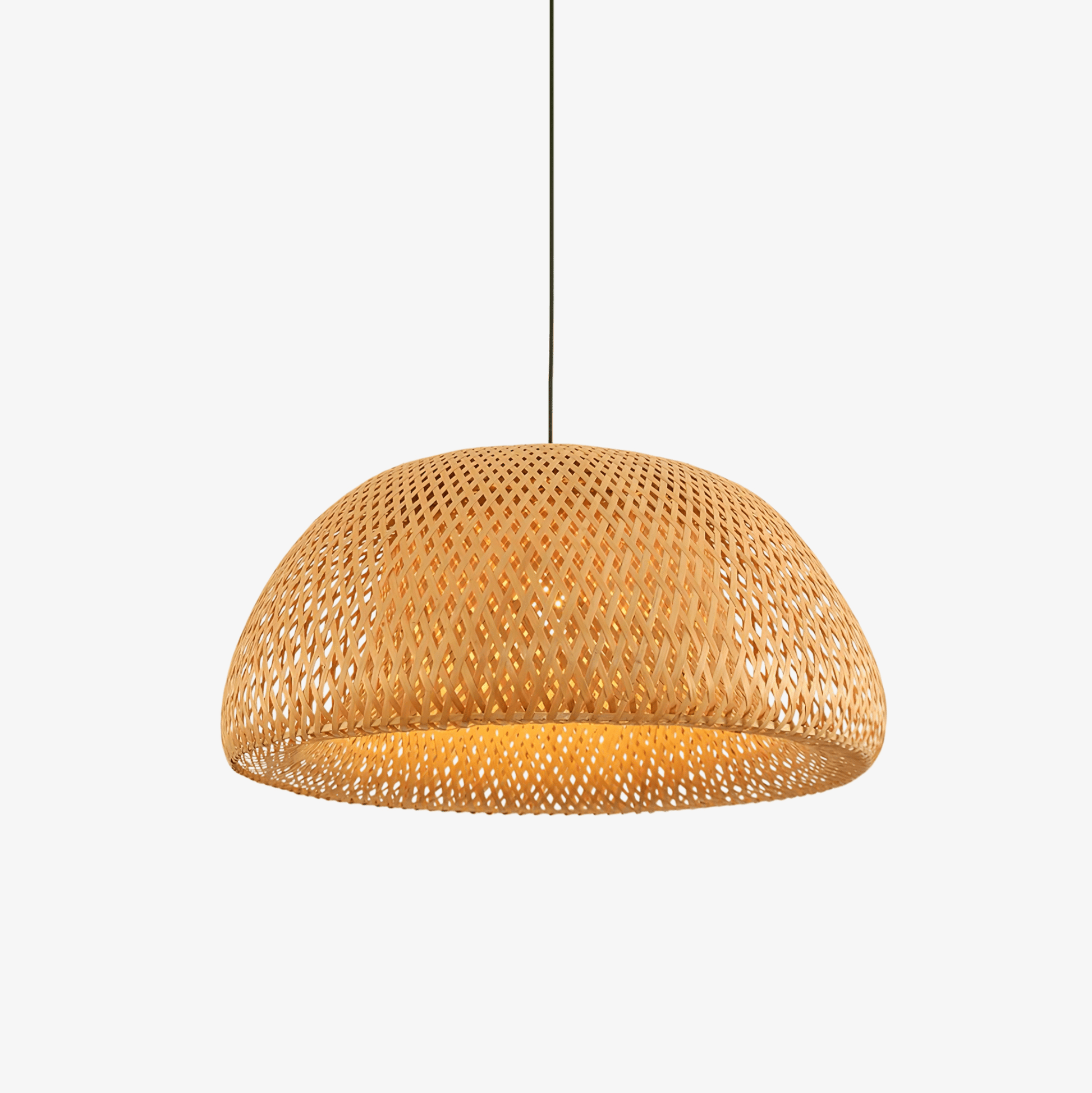 Trtvin Unique Natural Bamboo Pendant Light-Neutral Decor