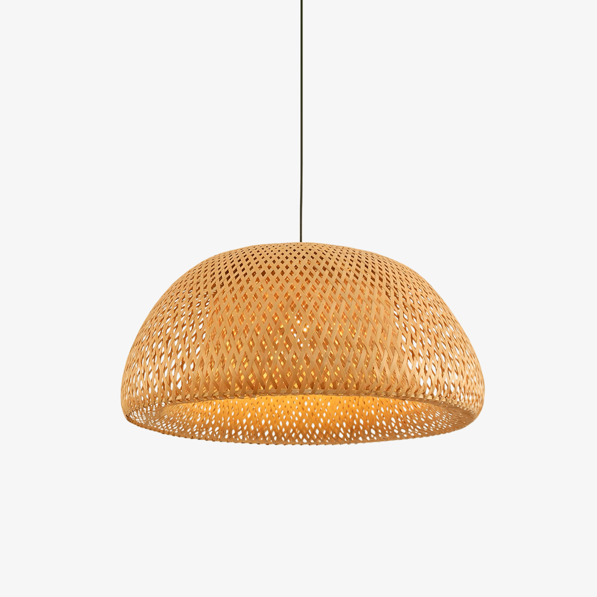 Trtvin Unique Natural Bamboo Pendant Light-Neutral Decor