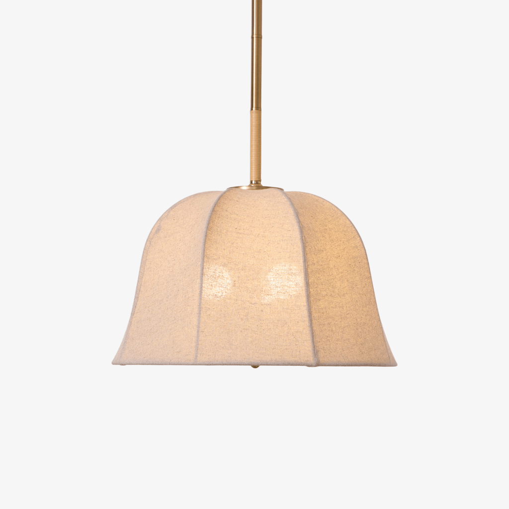 Fiora Vintage Fabric Pendant Lamp-Neutral Decor