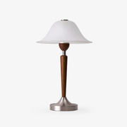 Natalie Vintage Wood Table Lamp-Neutral Decor
