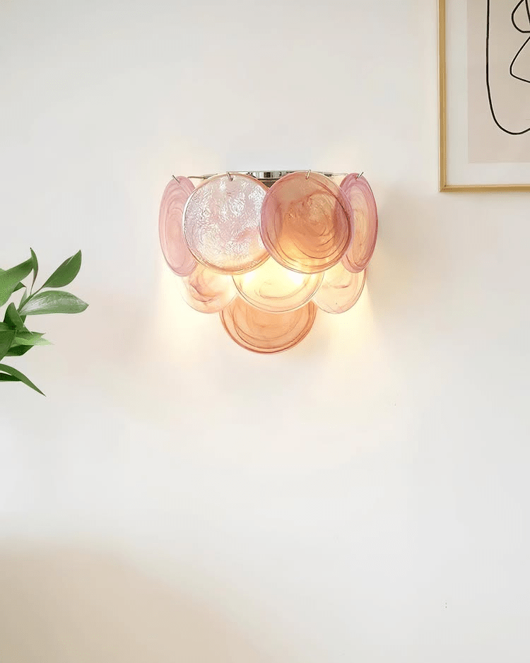 Aurora Wall Lamp Murano Glass Disc Artistic-Neutral Decor