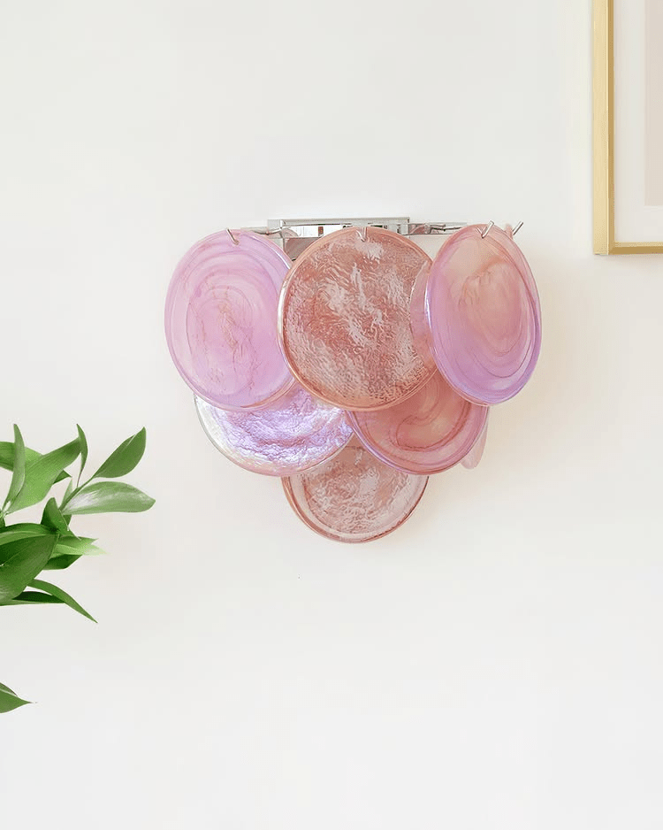 Aurora Wall Lamp Murano Glass Disc Artistic-Neutral Decor