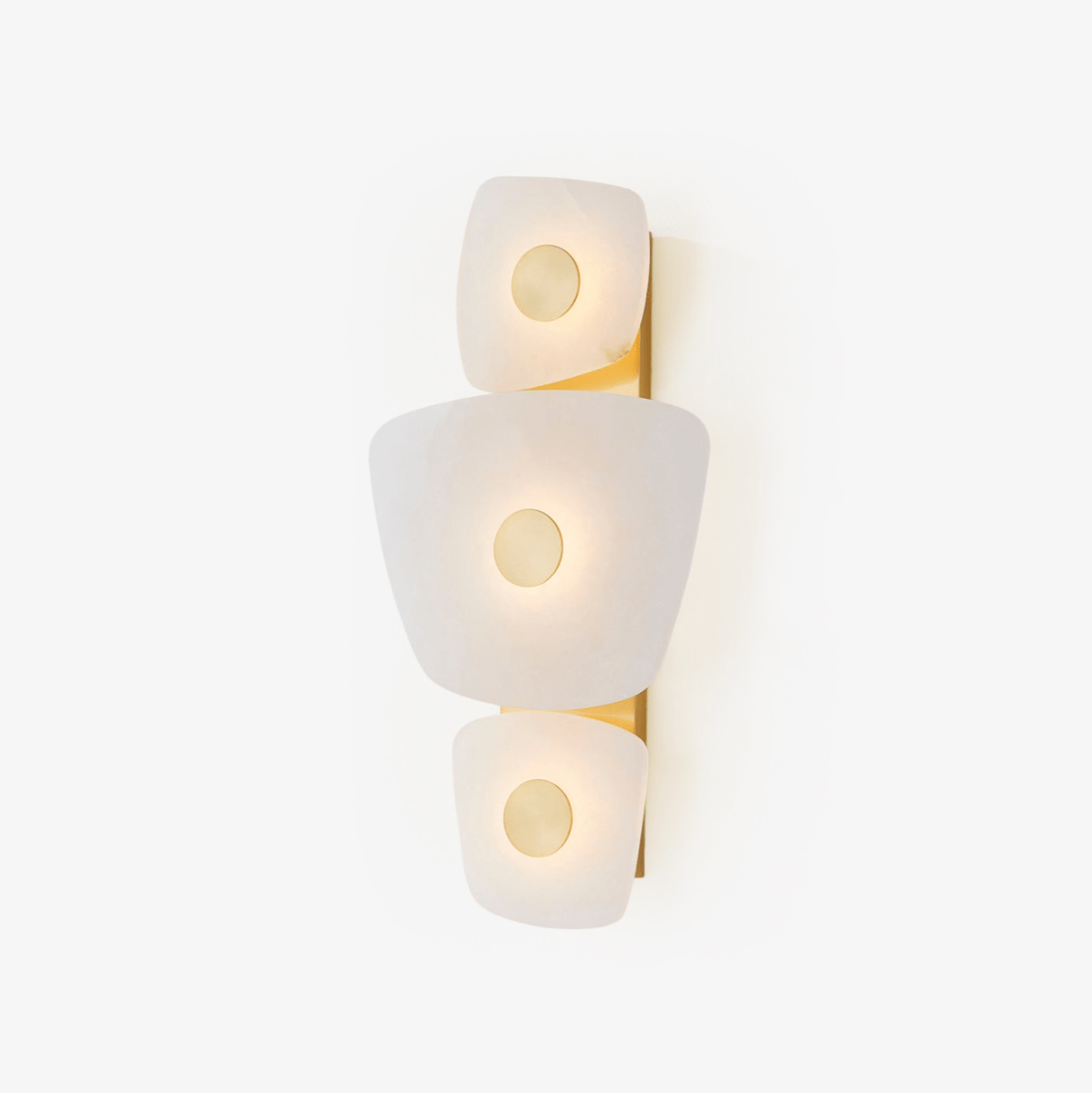 Fylsa Asymmetric Alabaster Wall Light-Neutral Decor