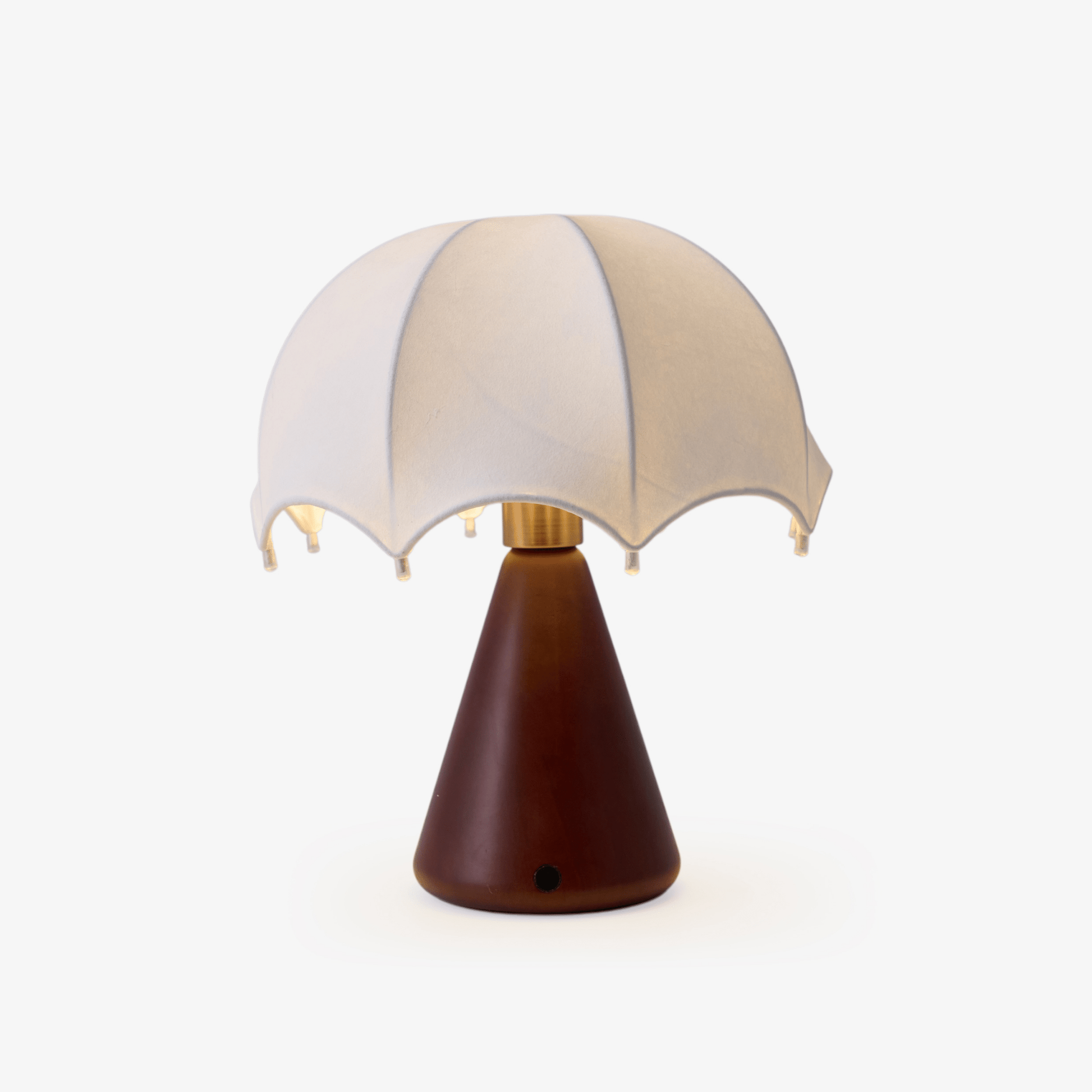 Parasol Wooden Table Lamp-Neutral Decor