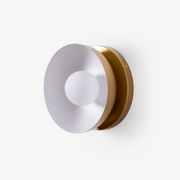 Vethaora Modern Minimalist Solar Eclipse Brass Glass Wall Light-Neutral Decor