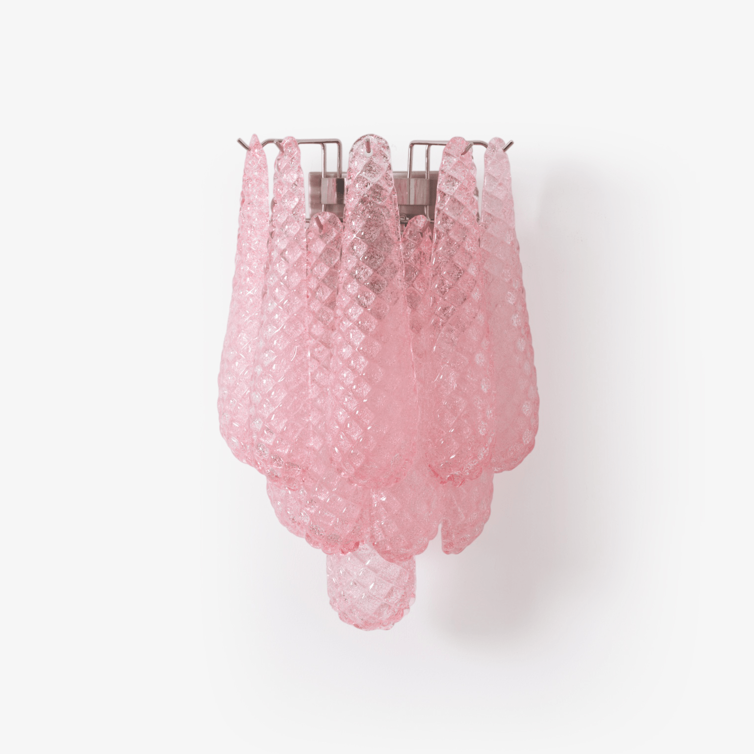 Aurora Wall Lamp Pink Teardrop Glass Floral Artistic-Neutral Decor