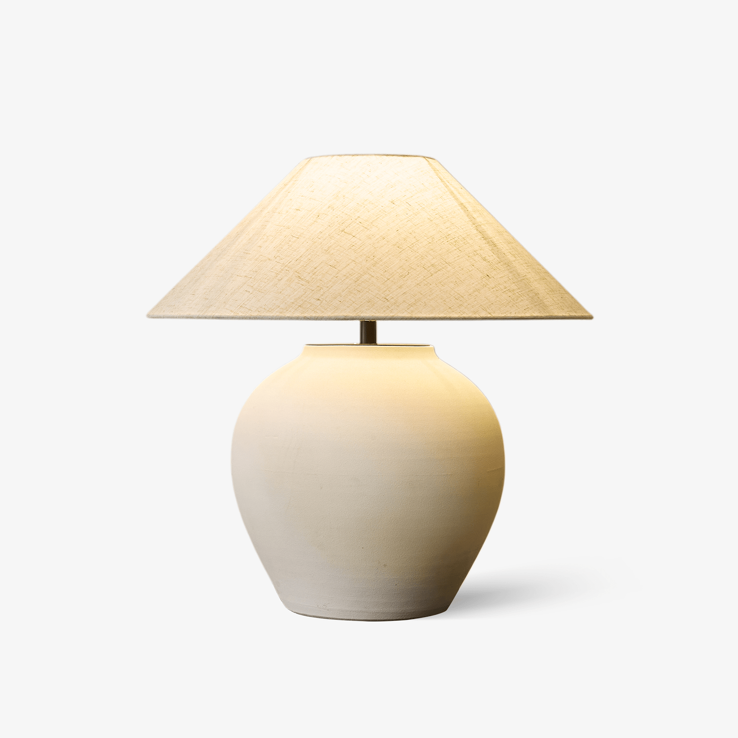 Clay Minimalist Cone Table Lamp-Neutral Decor