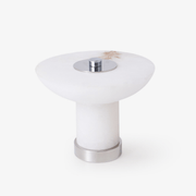 Eurnoran Mushroom Shaped Alabaster Table Lamp-Neutral Decor