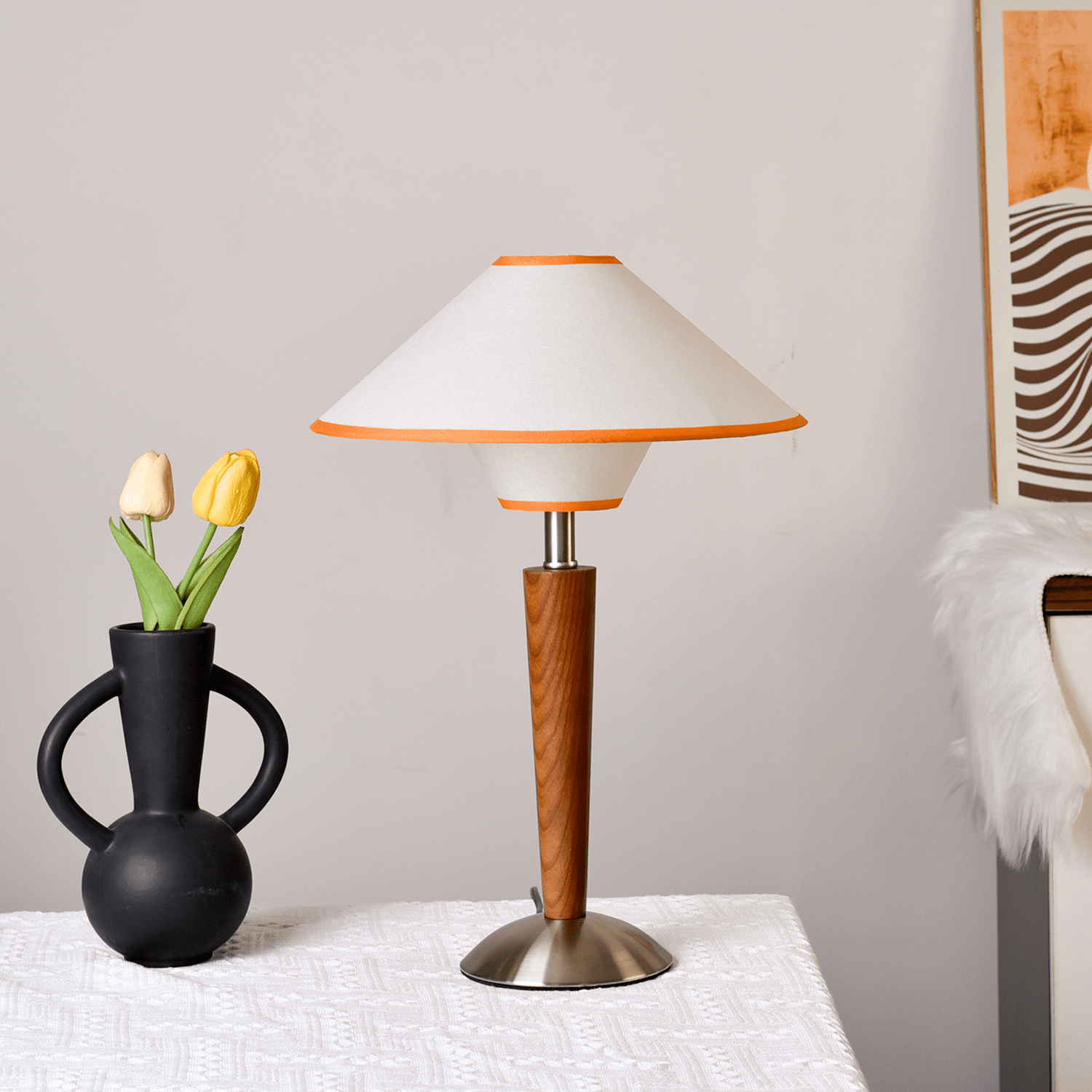 Roka Table Lamp Talonwood-Neutral Decor
