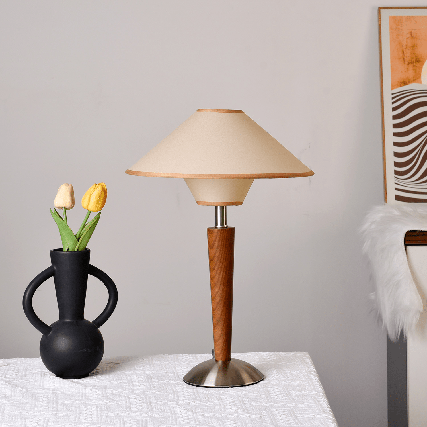 Roka Table Lamp Talonwood-Neutral Decor