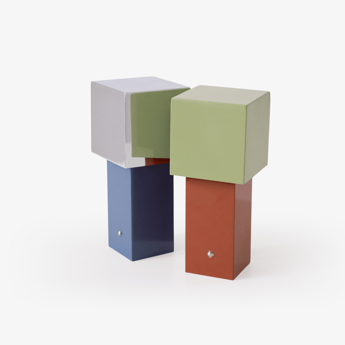 Cubic Accent Portable Table Lamp-Neutral Decor