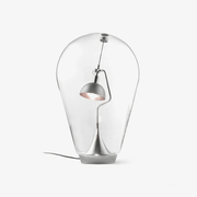 Veroce Glass Industrial Table Lamp-Neutral Decor