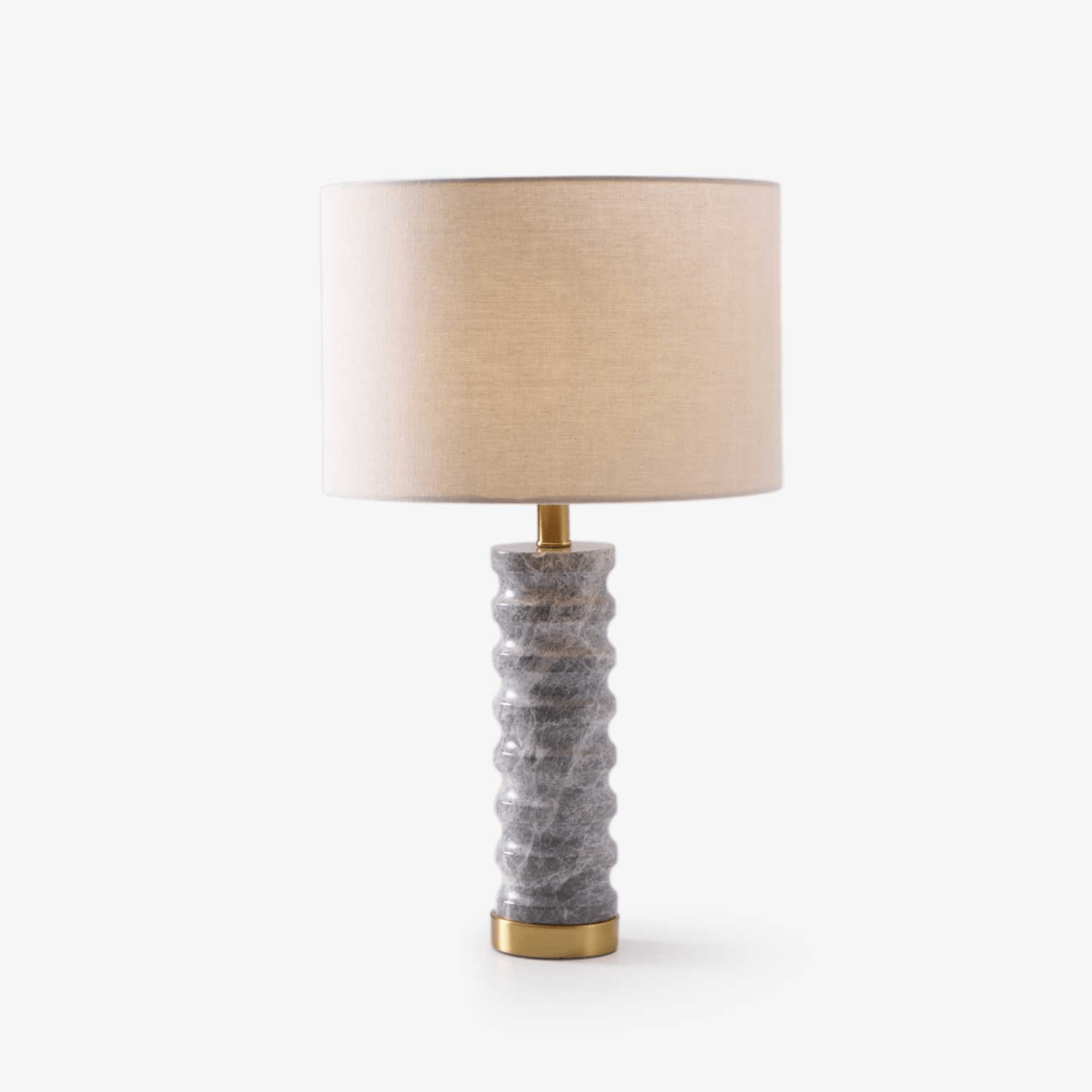 Spira Modern Stone Table Lamp-Neutral Decor