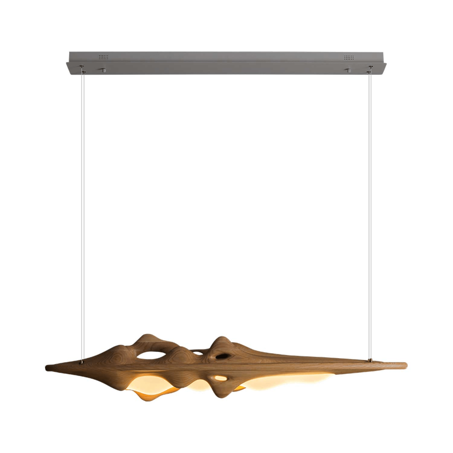 Ulsorira Topographic Wood Pendant Light-Neutral Decor