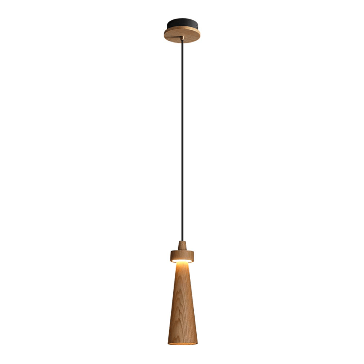 Tesno Minimalist Wood Pendant Light-Neutral Decor