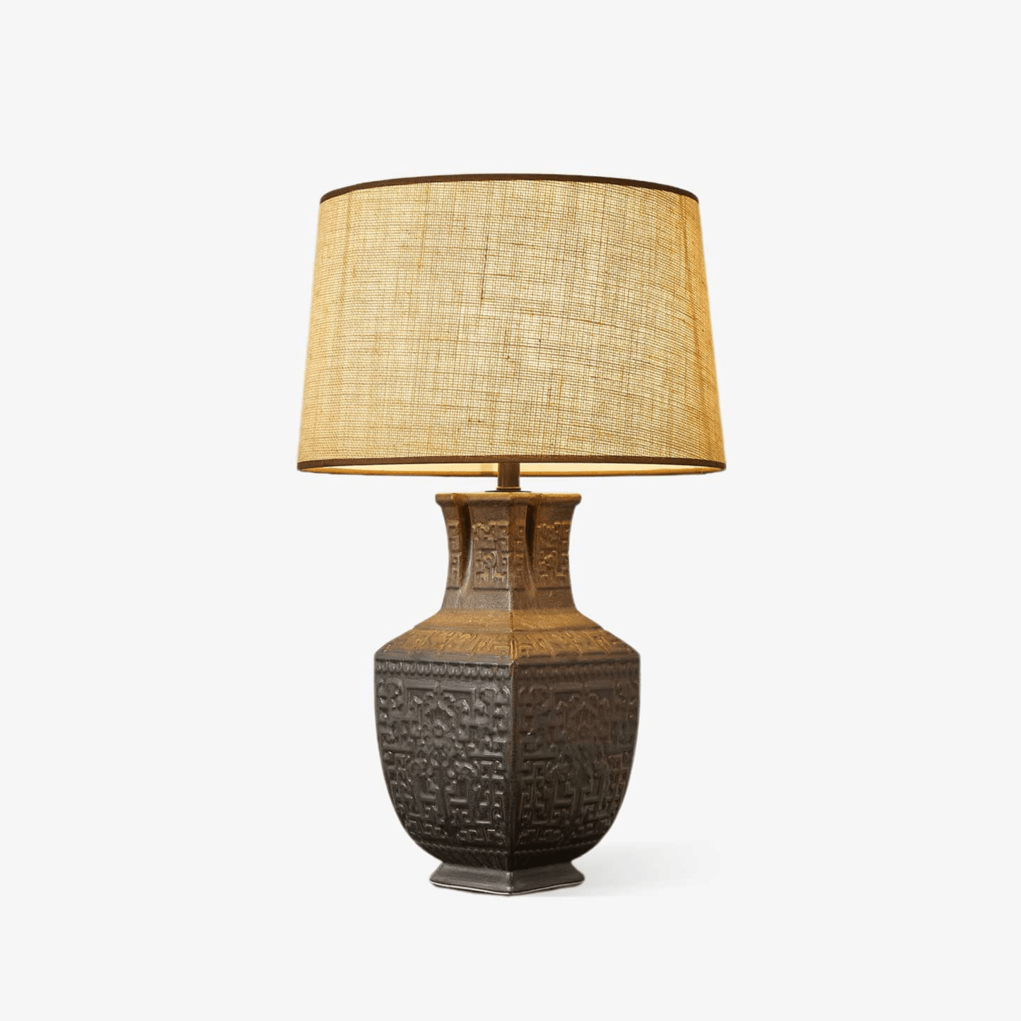 Echo Vintage Fabric Table Lamp-Neutral Decor