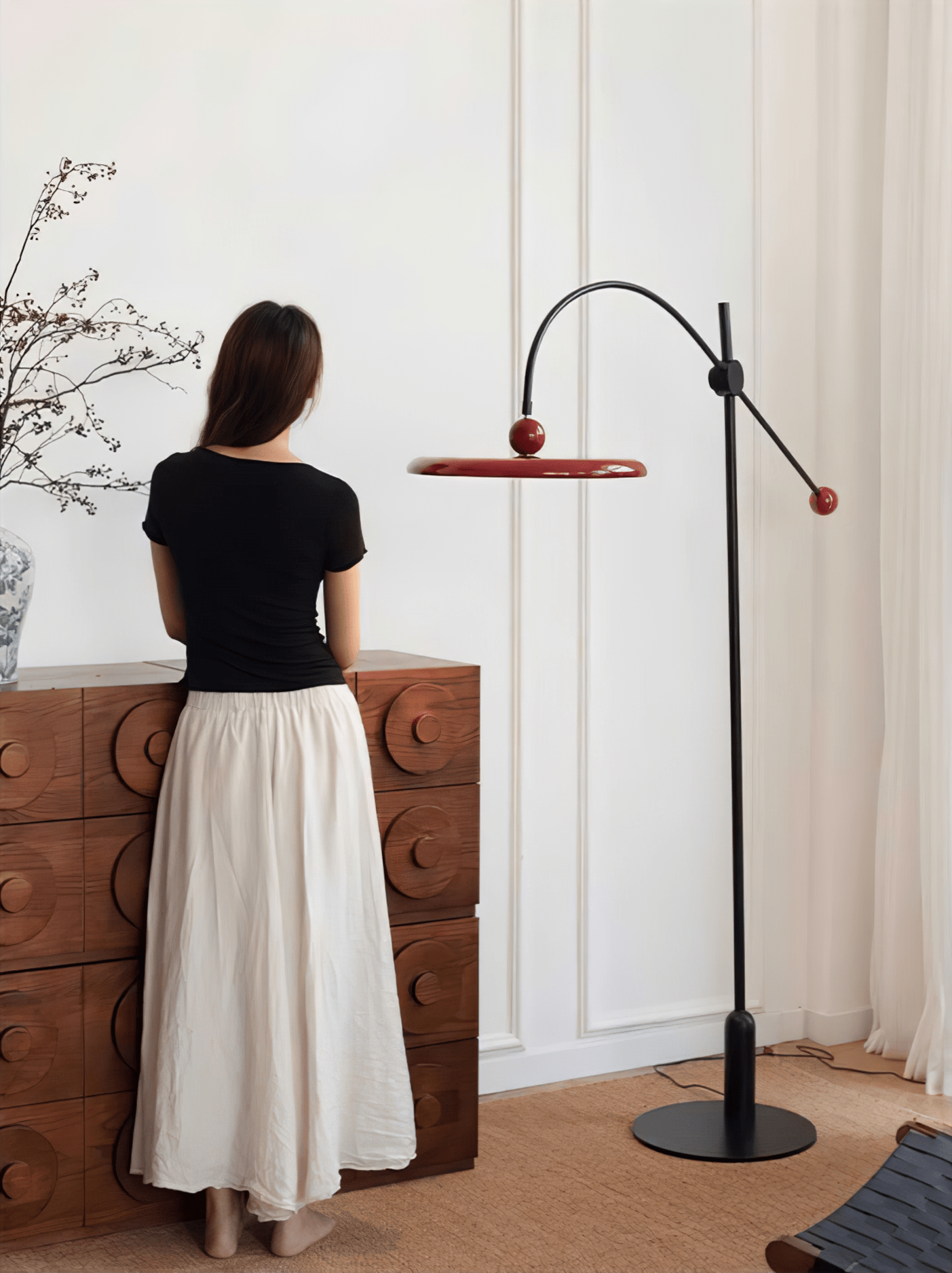 Arc Modern Floor Lamp-Neutral Decor